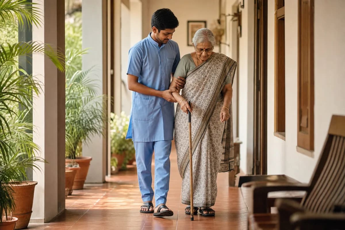 Elderly Care: Dignified and compassionate care for senior citizens at home.